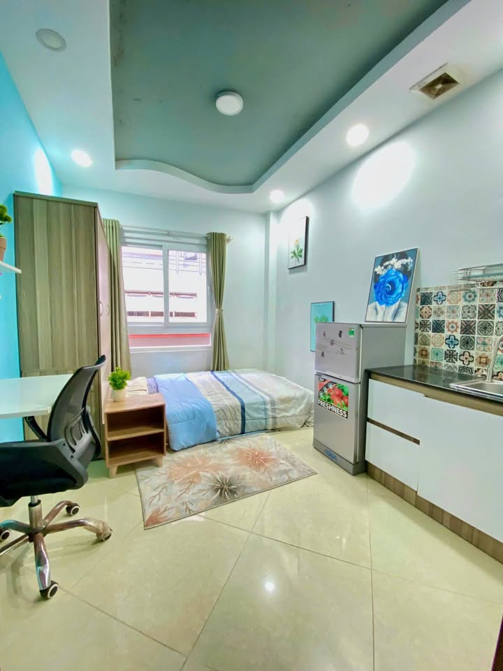Studio cho thuê tại Nguyễn Xí, Bình Thạnh 1 phòng ngủ - Full nội thất, tiện nghi