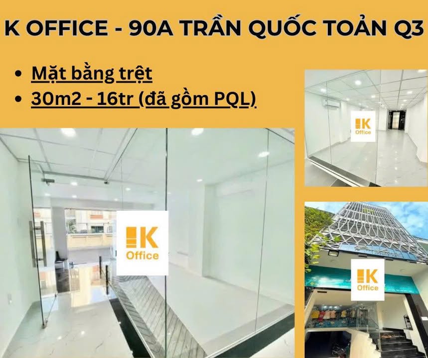 Văn phòng cho thuê K Office Hòa Hưng Q10 90m² giá 23 triệu - Không gian làm việc lý tưởng!