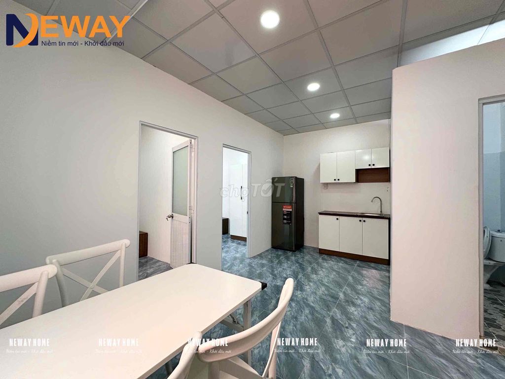 Căn hộ 2 phòng ngủ Nguyễn Thái Bình 60m² giá 9.3 triệu - Thiết kế hiện đại, thoáng mát!