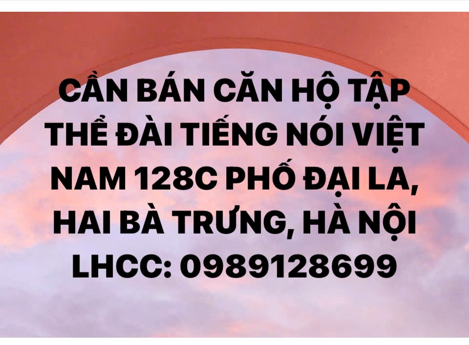 Căn hộ tập thể Đài Tiếng Nói Việt Nam 29.6m² giá thỏa thuận - Sẵn sàng ở ngay!