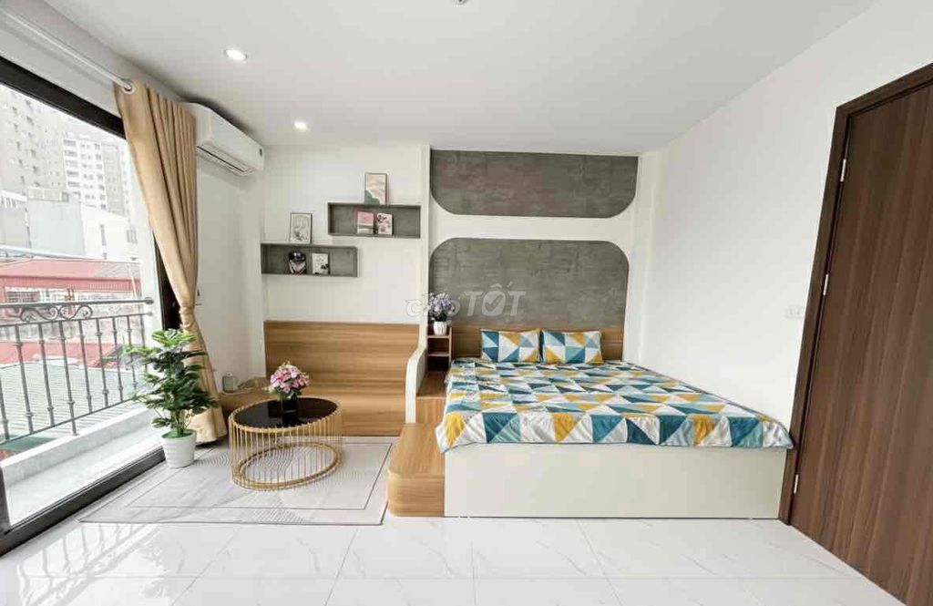 Phòng cho thuê Nguyễn Hữu Cảnh, Bình Thạnh 40m² giá 6.5 triệu - Full nội thất, ban công lớn!