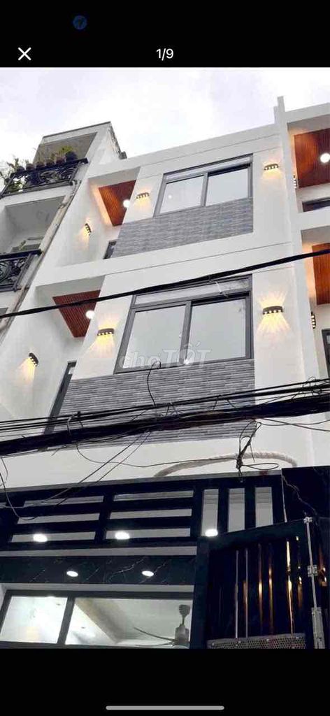 Nhà 4 tầng mới xây Âu Dương Lân P.3 Q8 giá 7.8 tỷ - Sổ hồng riêng hoàn công