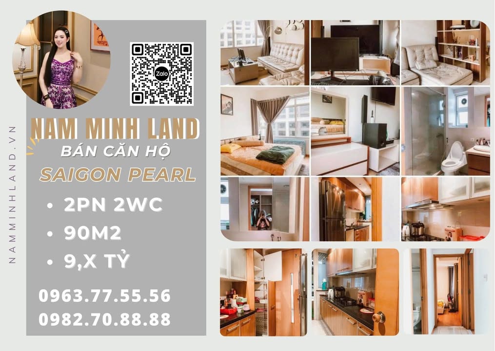 Căn hộ 2 phòng ngủ Saigon Pearl Bình Thạnh 90m² giá 9 tỷ - Nhà thật, xem ngay!