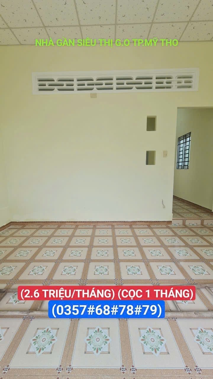 Nhà nhỏ cho thuê gần Siêu thị G.O, 120m² giá 2.6 triệu - Không thể bỏ lỡ!