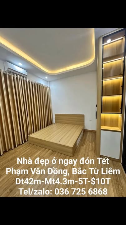 Nhà phố 5 tầng mặt ngõ Phạm Văn Đồng 42m² giá chỉ 10 tỷ - Đón Tết ngay!