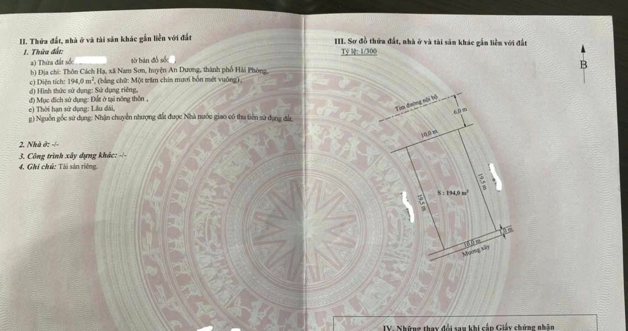 Đất biệt thự mini Cách Hạ 194m² giá 6.98 tỷ - Sở hữu ngay khu vực trung tâm!