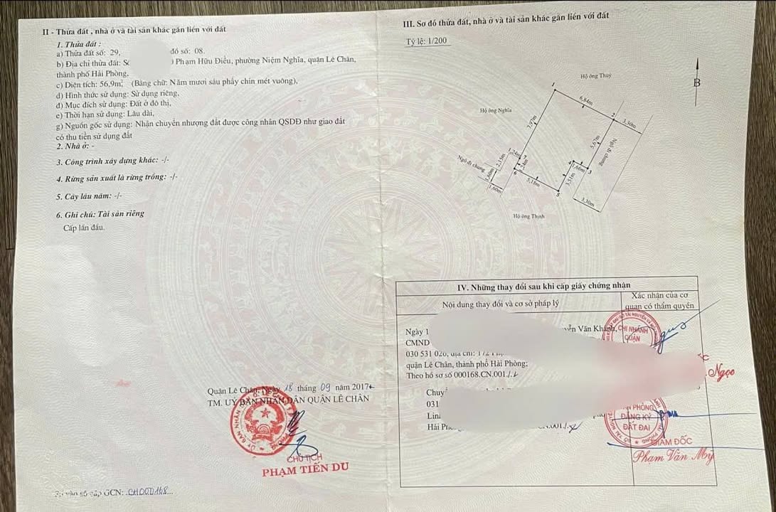 Đất nền + nhà cấp 4 Ngõ 170 Phạm Hữu Điều 57m² giá chỉ 1,699 tỷ - Vị trí trung tâm thuận lợi!