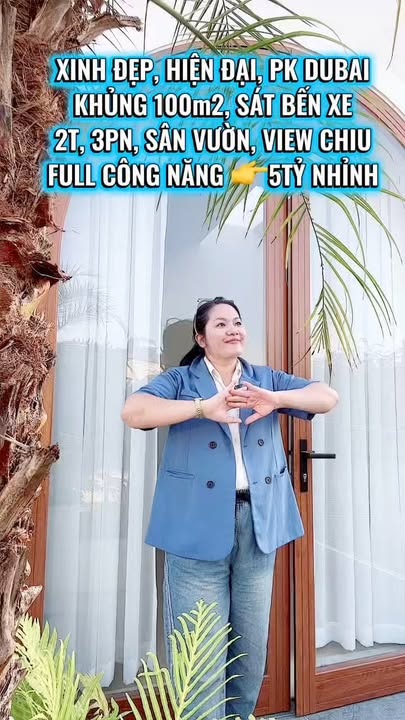 Nhà 2 tầng hiện đại tại PK Dubai, Đà Nẵng 100m² giá 5 tỷ - Sân vườn rộng rãi!