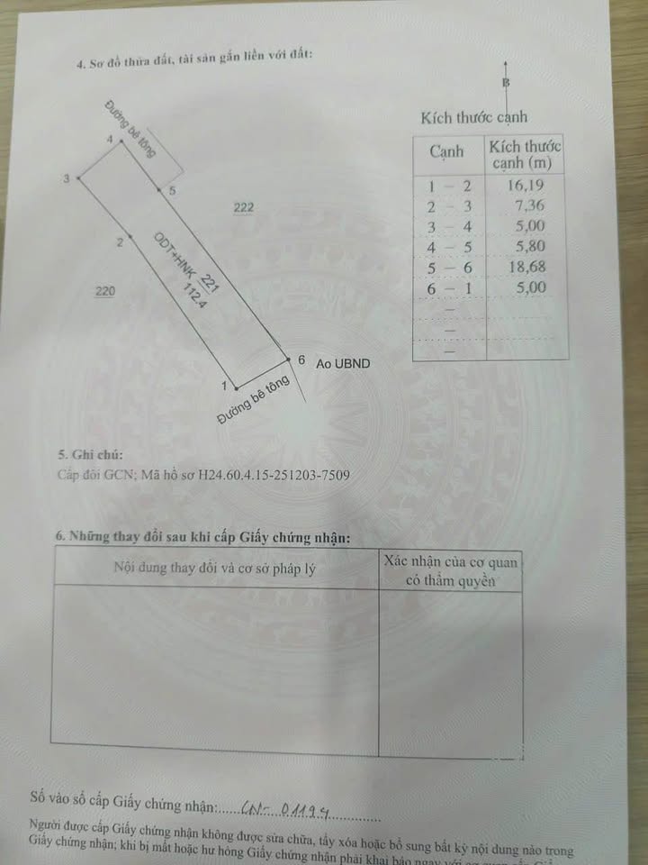Đất nền 175/175 Thanh Xá, 112.4m² giá 1 tỷ - Vị trí đắc địa cho tương lai!