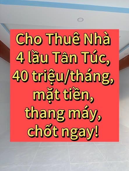 Nhà Chính Chủ Cho Thuê Đường Tân Túc, 114m², Giá 40 triệu - Phù Hợp Kinh Doanh Đỉnh Cao!