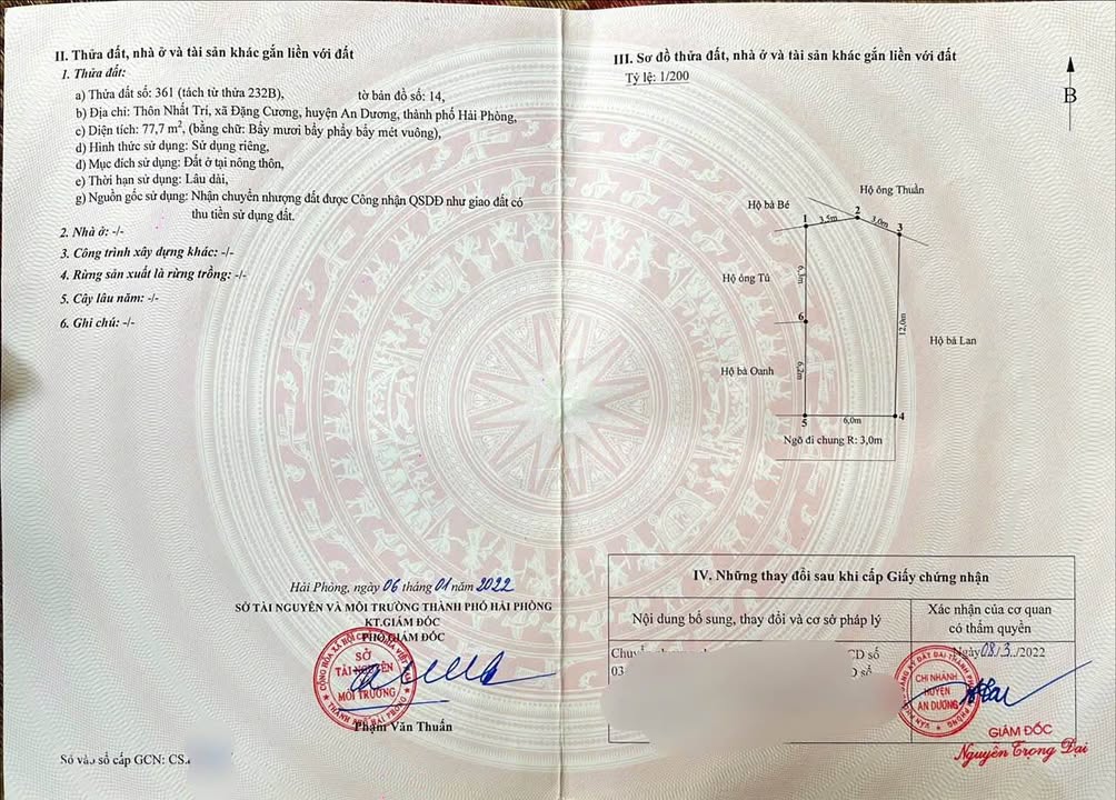 Đất nền Đặng Cương, An Dương 77m² giá 1.2 tỷ - Đầu tư sinh lời hấp dẫn!