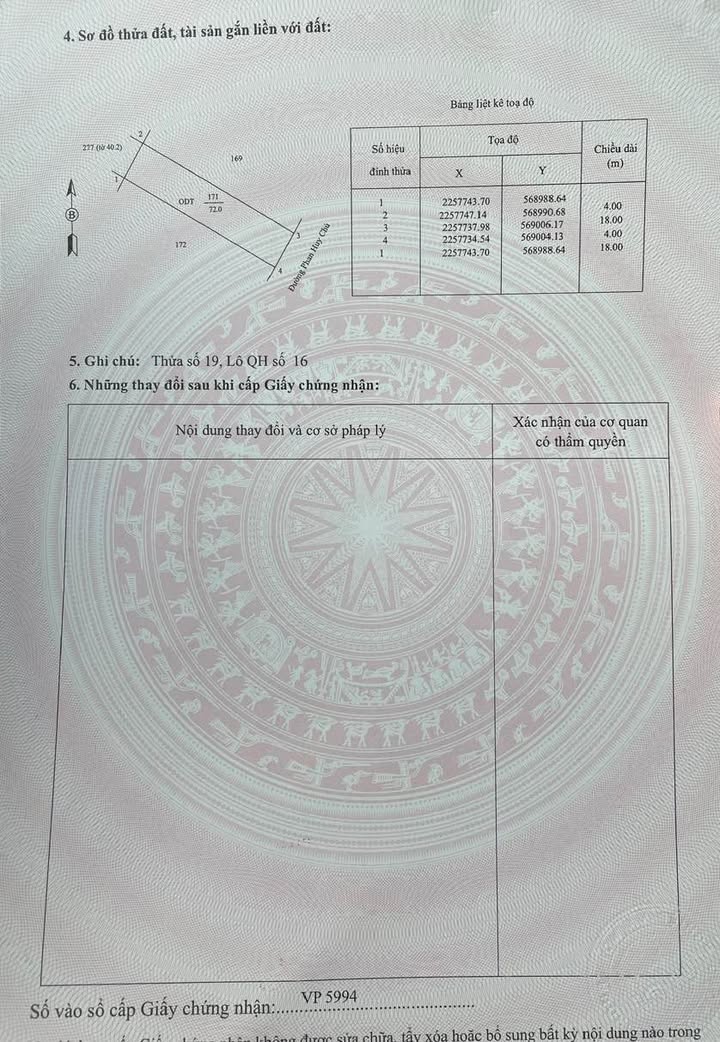 Đất nền đường Phan Huy Chú, Nam Định 72m² giá 3.25 tỷ - Đầu tư sinh lời!