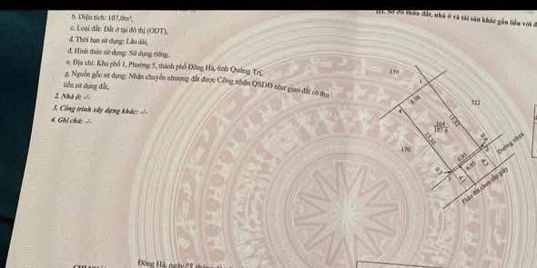 Nhà phố kiệt đường Lê Lợi, Đông Hà 107m² giá 1.9 tỷ - Khu vực an ninh tốt!