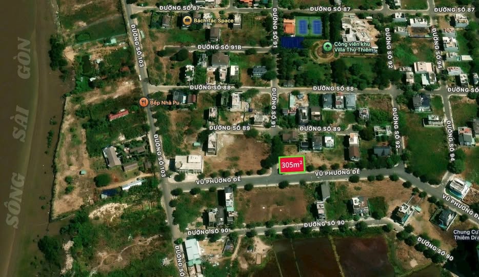 Lô đất góc 2 mặt tiền 305m² tại KDC Thủ Thiêm Villa - Giá chỉ 55 tỷ!