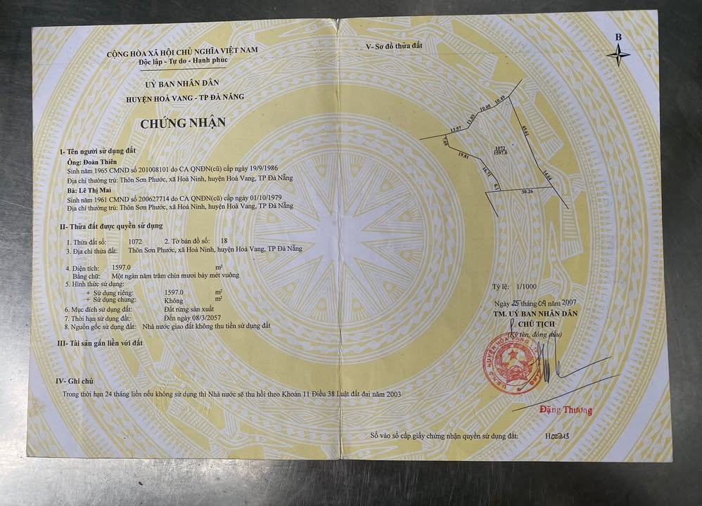 Đất RSX Hòa Ninh 1570m² giá chỉ 390 triệu - Sổ hồng chính chủ!