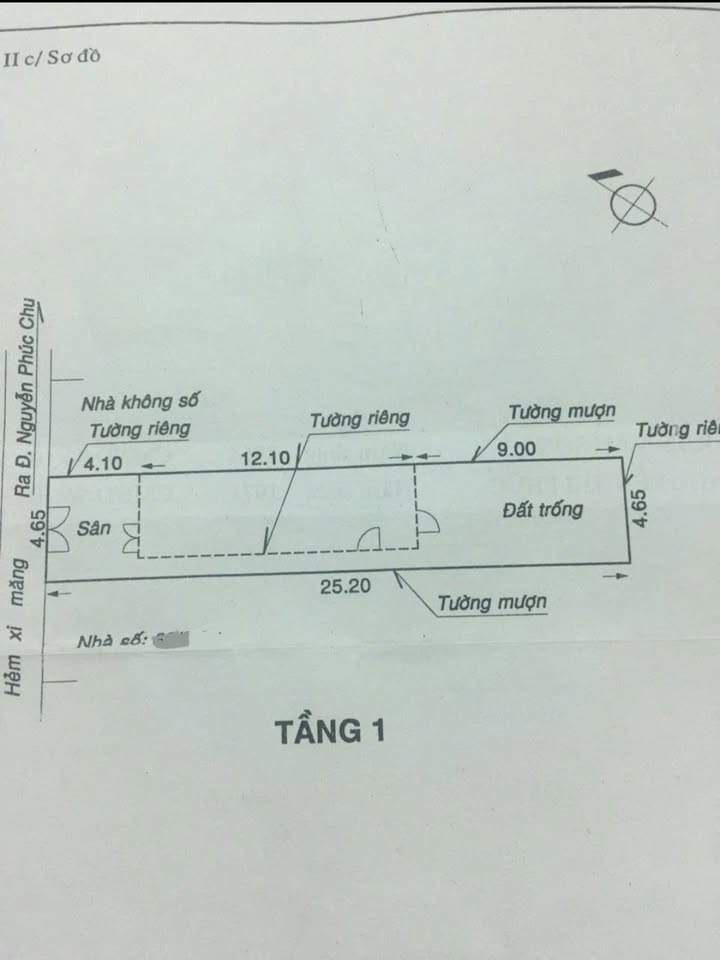 Nhà cấp 4 hẻm 3m Nguyễn Phúc Chu, Tân Bình, 117m² - Giá bán chỉ 7.85 tỷ!