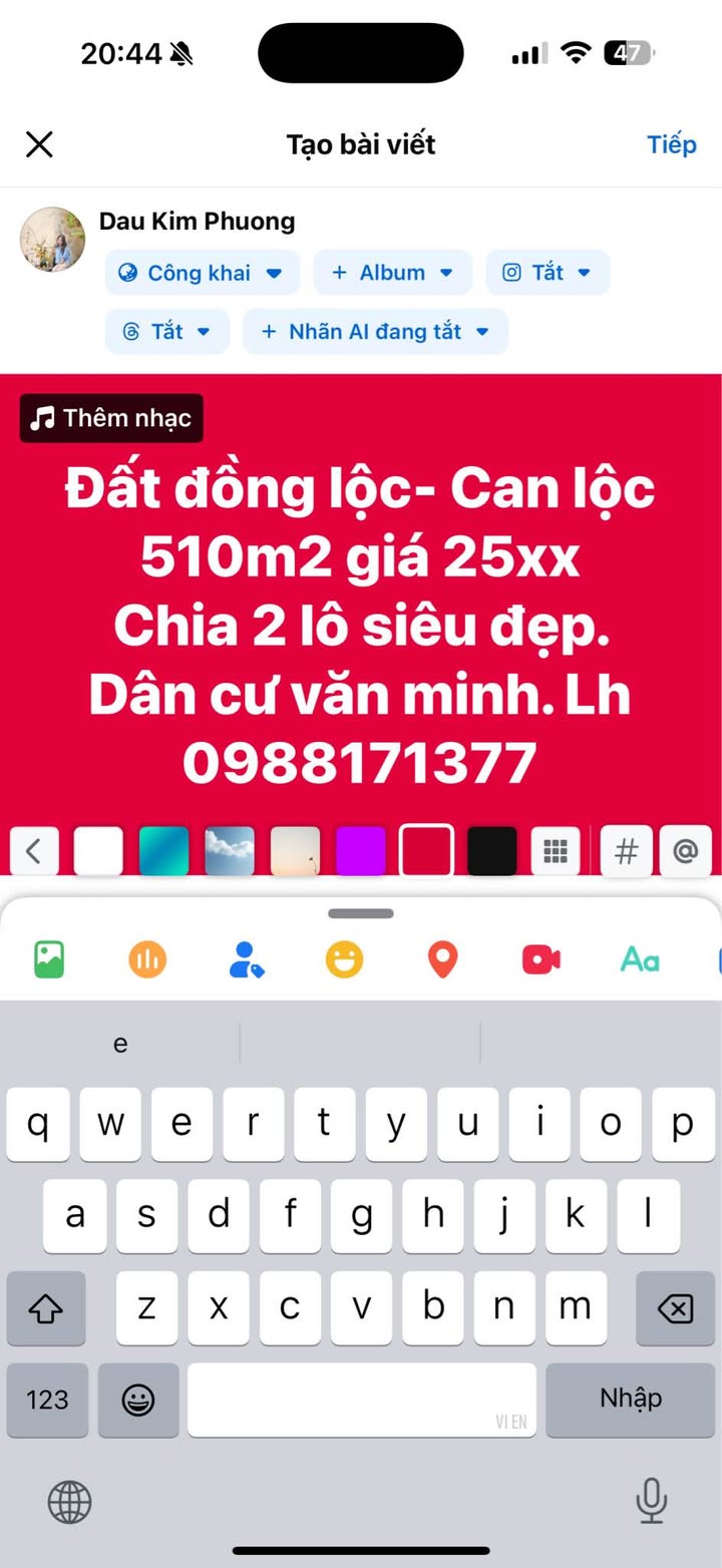 Đất nền Thượng Lộc - Can Lộc 510m² giá 2.5 tỷ - Chia lô siêu đẹp