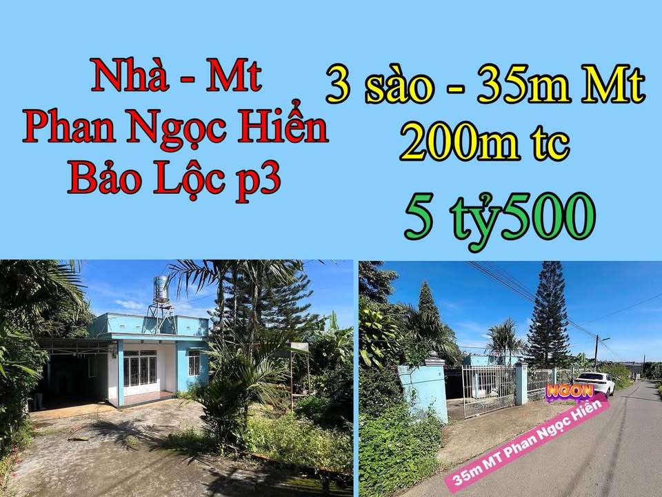 Đất nền 3 sào tại Phan Ngọc Hiển, Bảo Lộc - Giá 5.5 tỷ, cơ hội đầu tư tuyệt vời!
