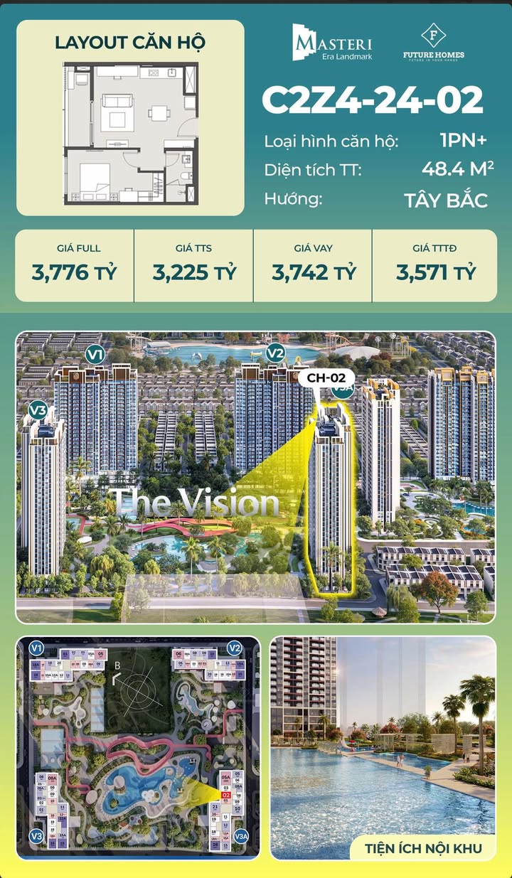 Căn hộ Vinhomes Ocean Park Đa Tốn 48m² giá 3.216 tỷ - Cơ hội đầu tư sinh lời!