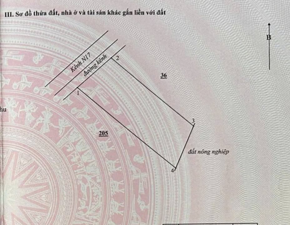 Đất CLN 1500m² mặt tiền kênh thủy lợi N17, xã Hàm Liêm - Giá chỉ 650 triệu!