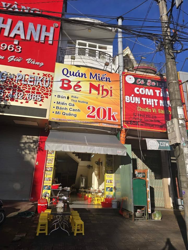 Quán ăn cho thuê tại Đinh Tiên Hoàng, Pleiku - Vị trí đắc địa, sẵn sàng kinh doanh ngay!