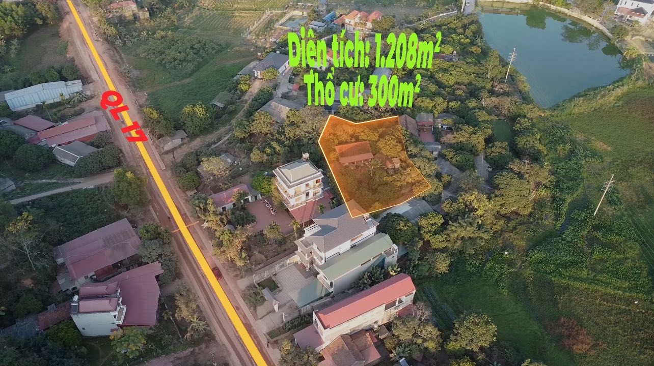 Farm đẹp 1200m² tại Huyện Tân Yên, Bắc Giang giá chỉ 2 tỷ – Sẵn nhà và cây ăn quả!