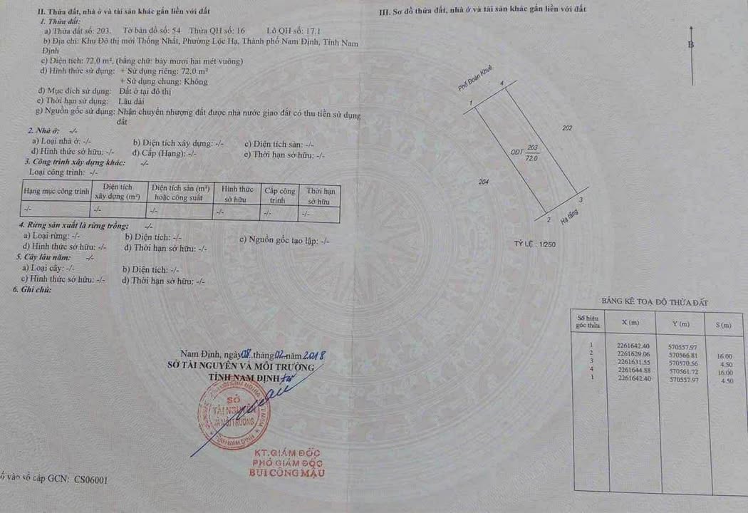 Đất nền mặt đường Đoàn Khuê, TP. Nam Định 72m² giá chỉ 4.68 tỷ - Cơ hội vàng đầu tư!