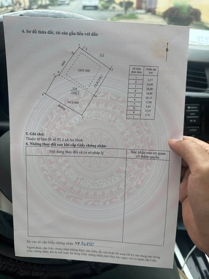 Đất nền 1000m² tại An Ninh Bình Lục giá 2.8 tỷ - Lô góc đẹp, xây nhà vườn tuyệt vời!