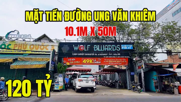 Bán gấp nhà 2 mặt tiền Ung Văn Khiêm, Bình Thạnh, 413m² giá 95 tỷ - Cơ hội đầu tư hiếm có!