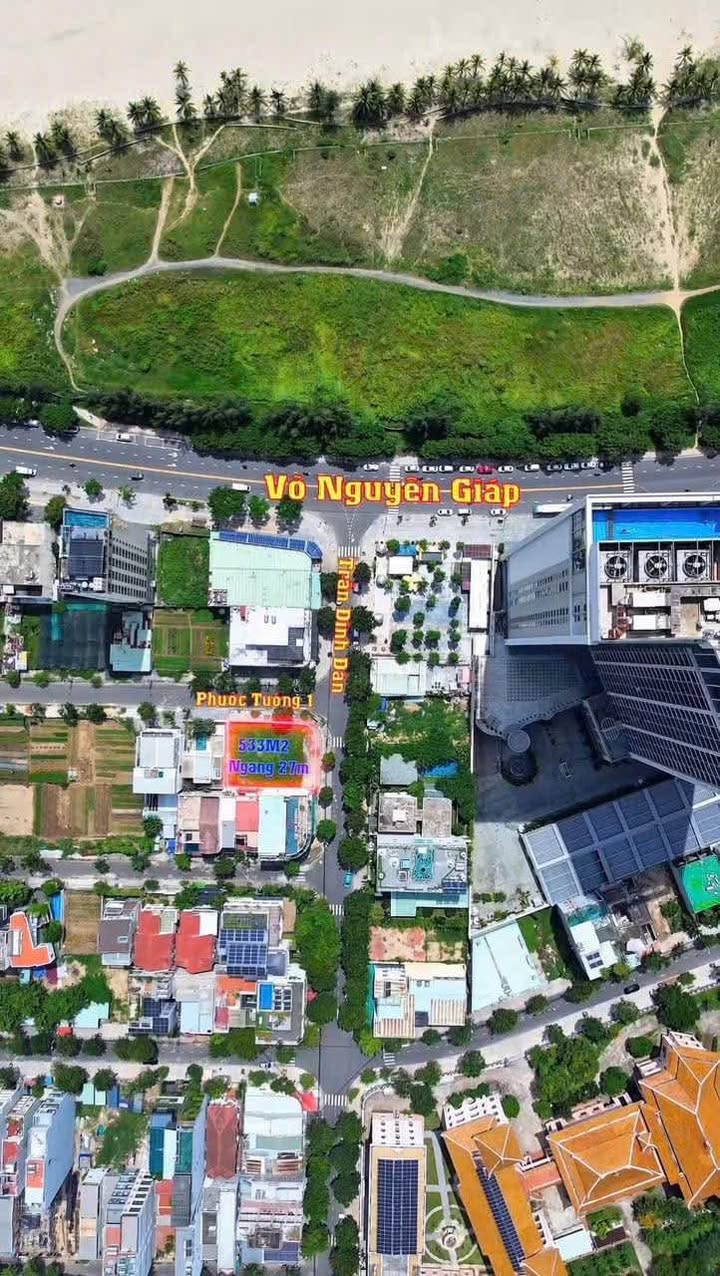 FrontHouse Trần Đình Đàn - Phước Mỹ 533.5m² giá 122.7 tỷ - Vị trí VIP gần bãi tắm!