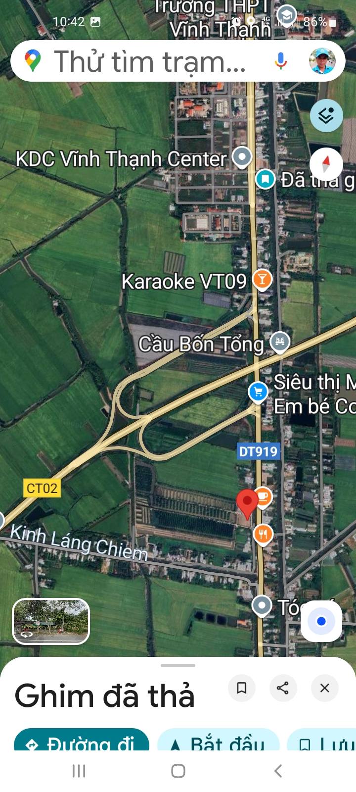 Đất nền mặt tiền tỉnh lộ 919, huyện Vĩnh Thạnh, 1898m² giá 3.45 tỷ - Đầu tư sinh lời!