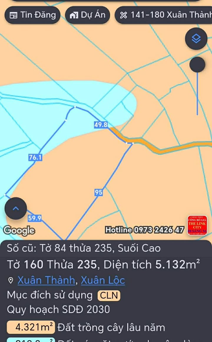 Đất nền Suối Cao, Đồng Nai 1836m² giá 1.2 tỷ - Đầu tư sinh lời ngay!