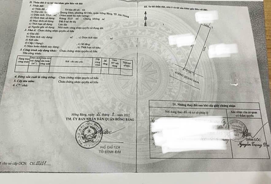 Nhà 3 tầng Đường Quang Đàm, Sở Dầu 53m² giá 2,9 tỷ - Nhà sẵn cho thuê thu nhập ổn định!