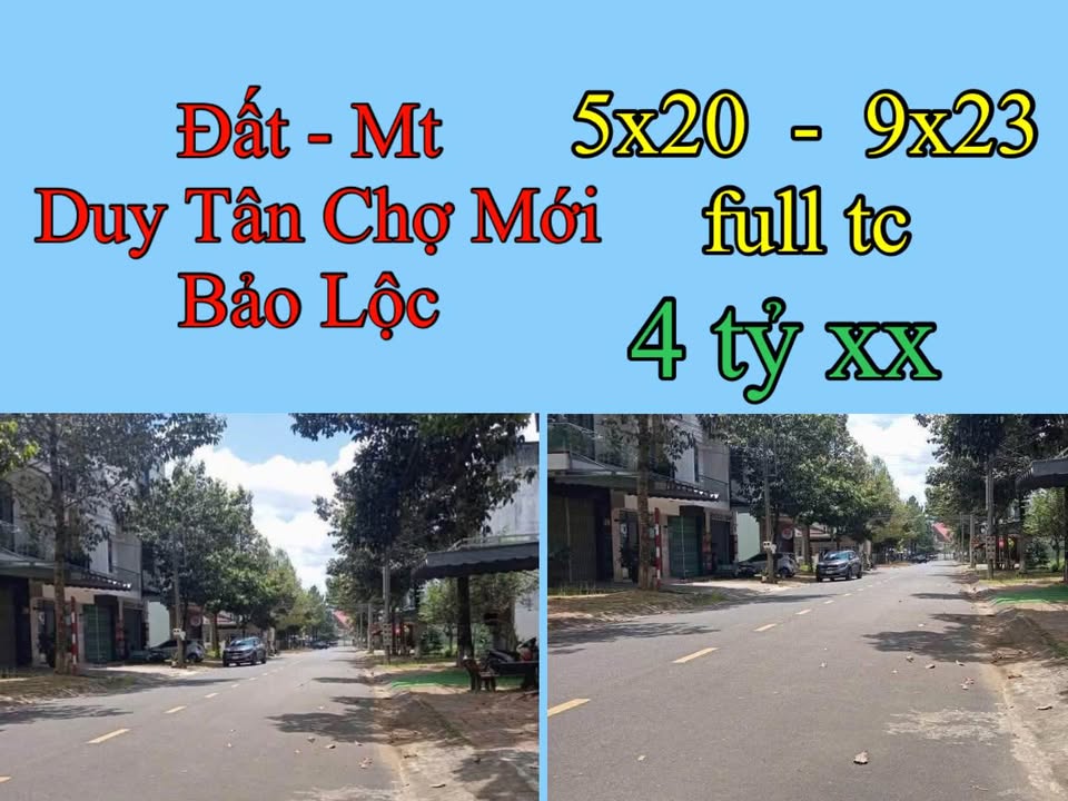 Đất mặt tiền đường Duy Tân, Bảo Lộc 100m² giá 4 tỷ - Đầu tư sinh lời hấp dẫn!