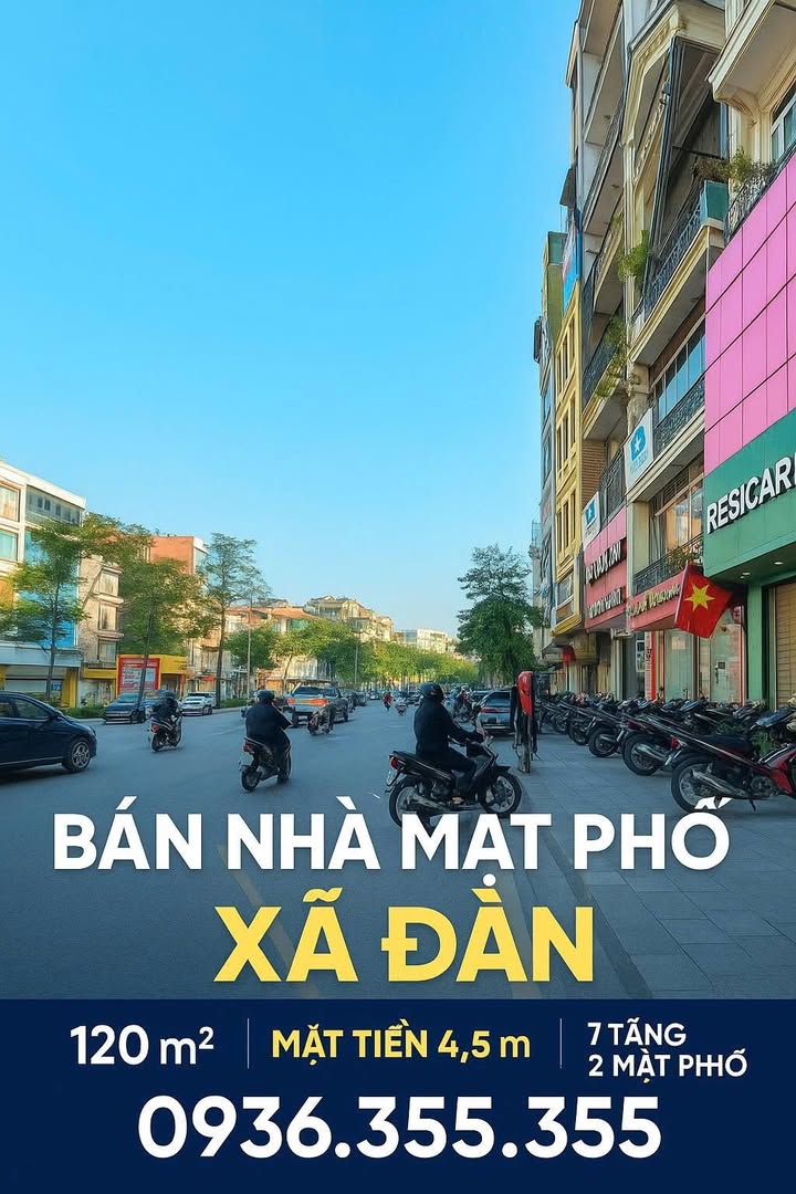 Bán nhà mặt phố Xã Đàn, Đống Đa 120m² giá 70 tỷ - Đầu tư sinh lời tiềm năng!