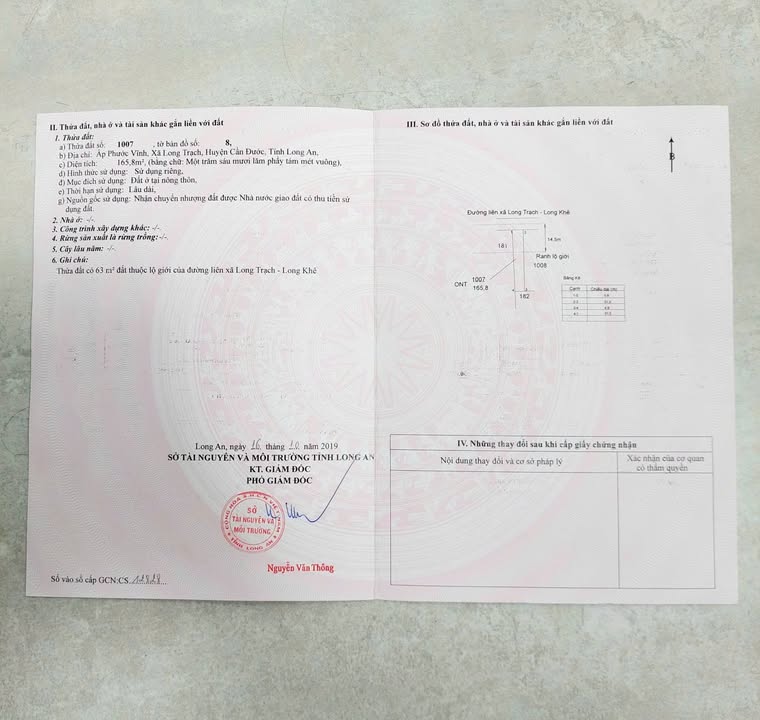 Đất nền mặt tiền đường Liên xã Long Khê, Cần Đước, 170m² giá 2.2 tỷ - Cơ hội đầu tư hấp dẫn!