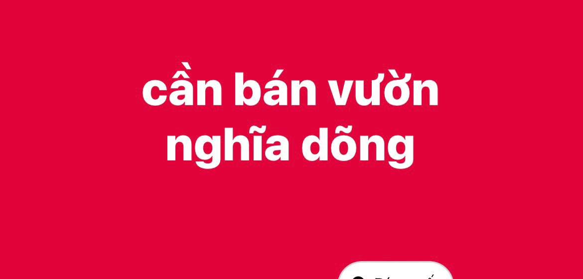 Mảnh vườn 470m² tại Nghĩa Dõng giá 1.3 tỷ - Cơ hội đầu tư hấp dẫn!