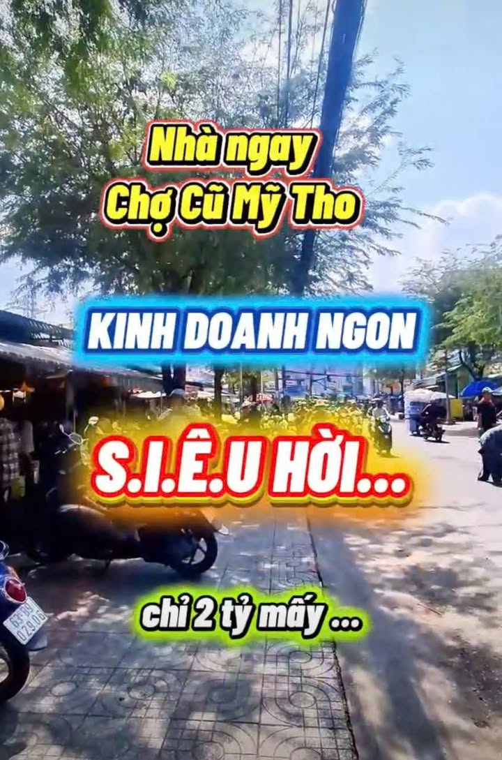 Nhà mặt tiền Nguyễn Huỳnh Đức, Mỹ Tho 36m² giá 2 tỷ - Kinh doanh đắc địa!