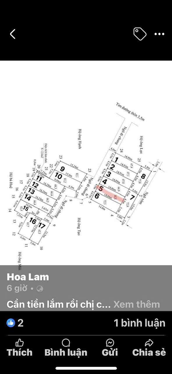 Đất nền 68m² TDP Kiều Hạ, An Dương, Hải Phòng - Sổ đỏ chính chủ, ô tô đỗ cửa!