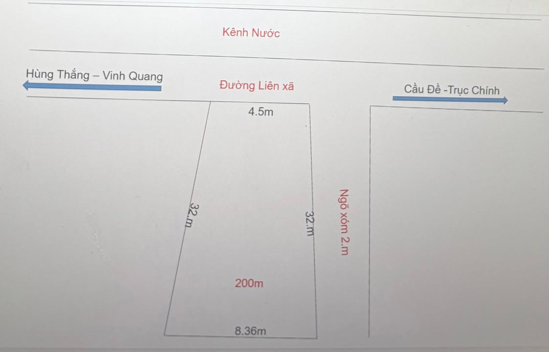Đất nền đường bờ kênh Liên Am 200m² - Nở hậu, xây nhà lý tưởng!