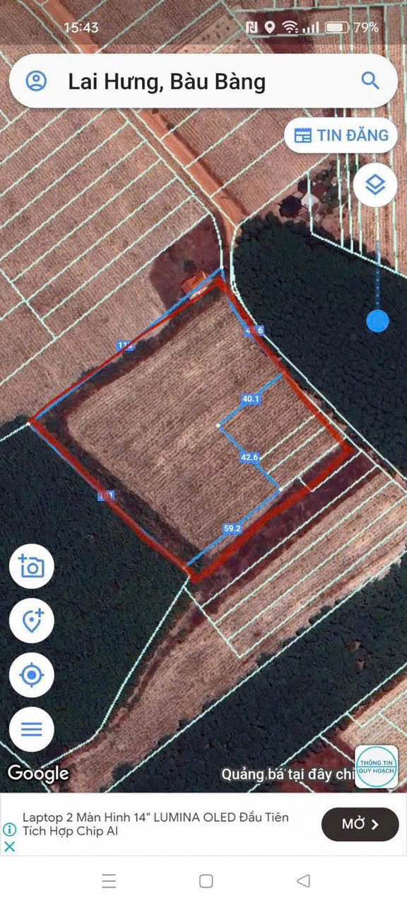 Đất nền 1Ha tại Lai Hưng, Bàu Bàng - Giá chỉ 1X tỷ, cơ hội đầu tư tuyệt vời!