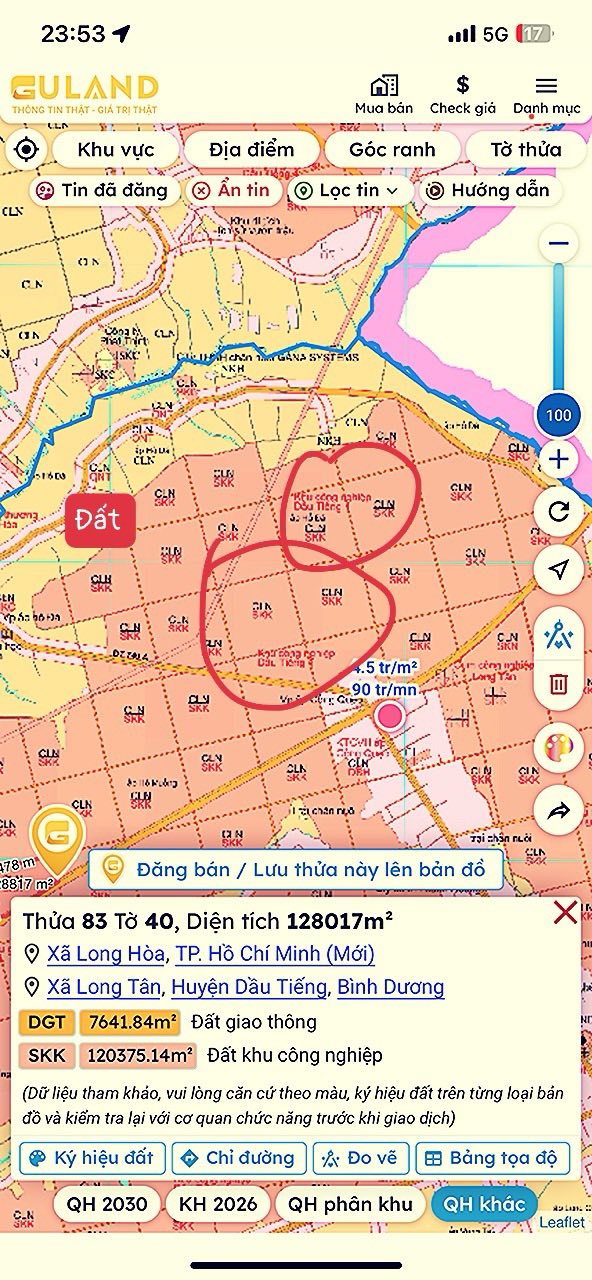 Đất nền mặt tiền Long Tân 760m² giá 1.3 tỷ - Tiềm năng đầu tư vượt trội!