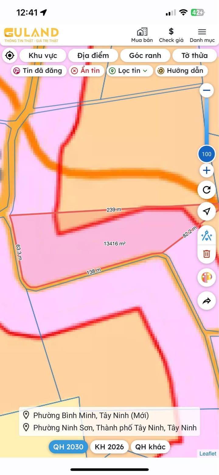 Đất phân lô Tân Phong, Tân Biên 13,000m² giá 2 tỷ - Đầu tư sinh lời nhanh!