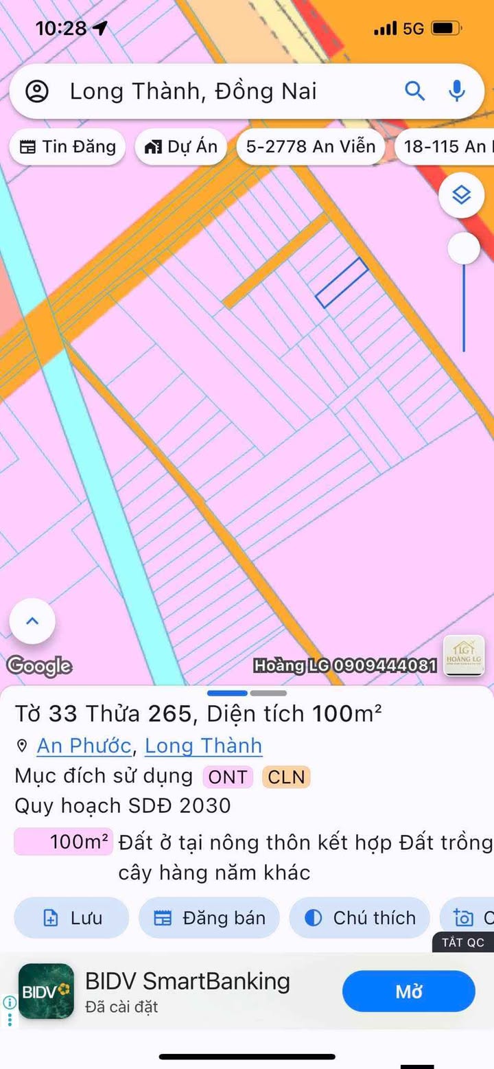 Đất nền Ấp 7 An Phước, Long Thành 100m² giá 1.4 tỷ - Cơ hội đầu tư tuyệt vời!