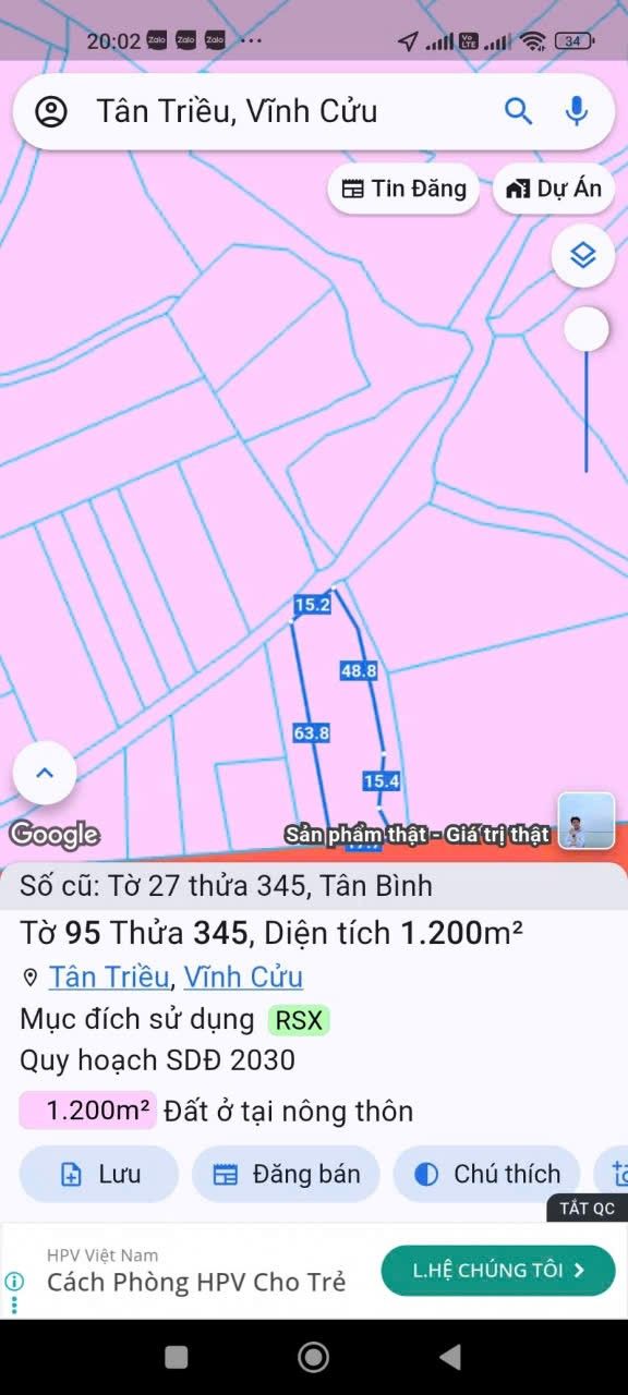 Đất nền 1200m² tại phường Tân Triều, giá chỉ 2.5 tỷ - Cơ hội vàng cho nhà đầu tư!