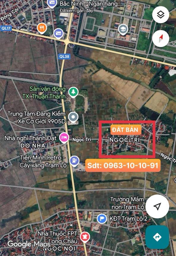 Đất nền trục chính TDP Ngọc Trì, phường Trạm Lộ, 80m² - Kinh doanh lý tưởng!