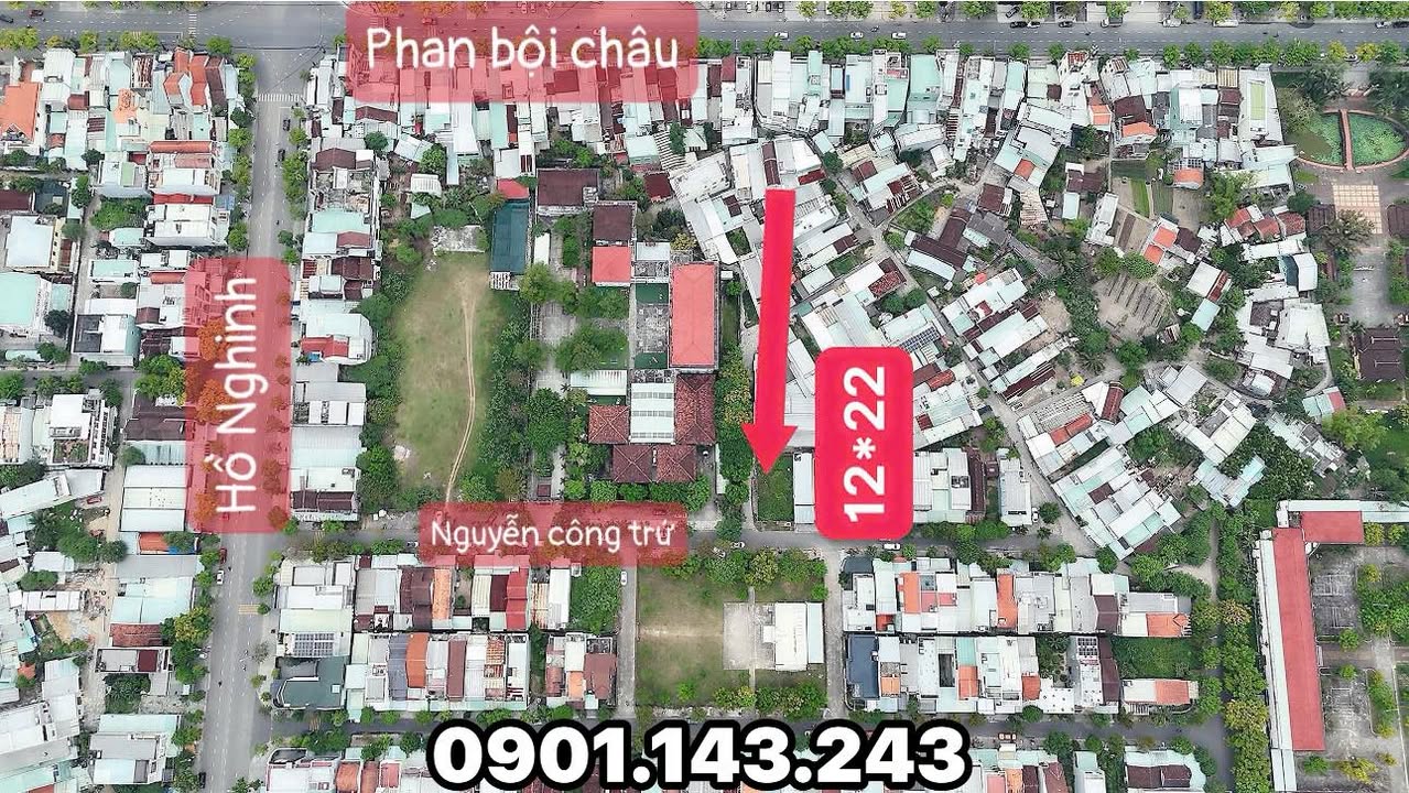 Đất nền lô góc 2 mặt tiền đường Nguyễn Công Trứ, Tam Kỳ 264m² - Đầu tư sinh lời tuyệt vời!