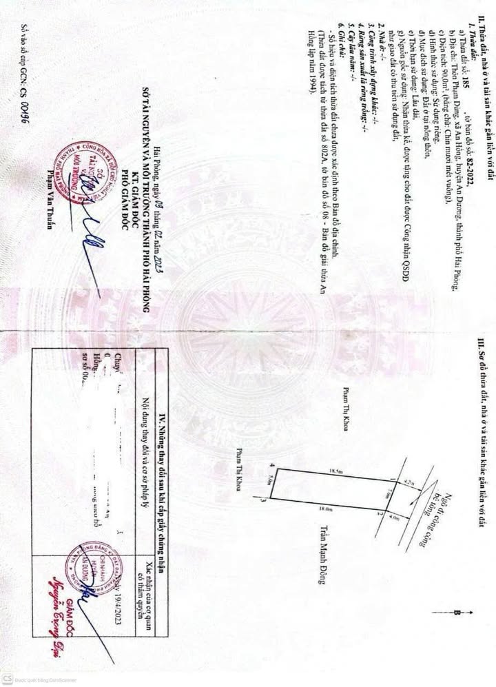 Đất nền 90m² tại Phường An Hồng, Quận Hồng Bàng - Chính chủ bán gấp chỉ 1.65 tỷ!