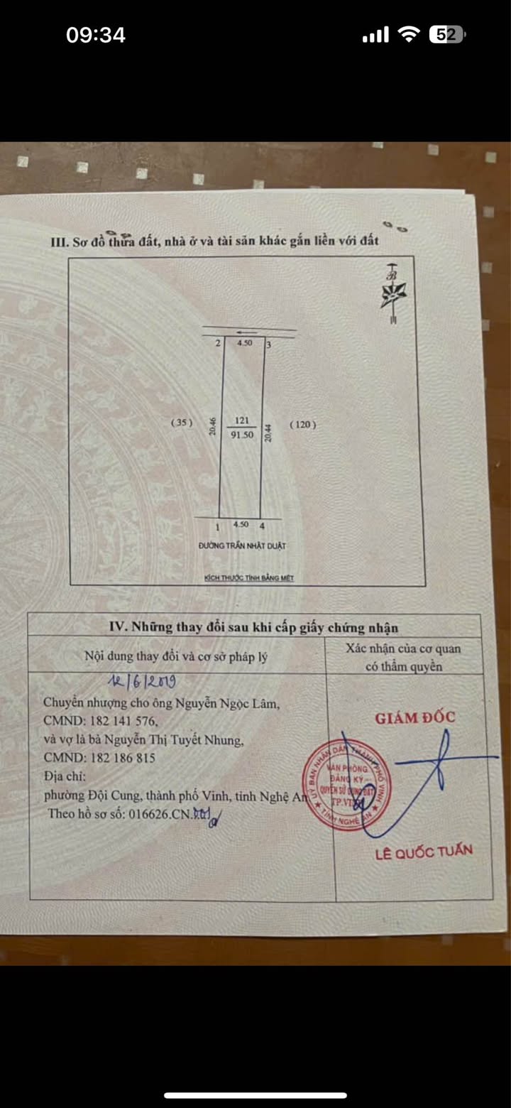 Nhà mặt đường Trần Nhật Duật, TP Vinh 91.5m² giá 7 tỷ - Đầu tư sinh lời ngay!