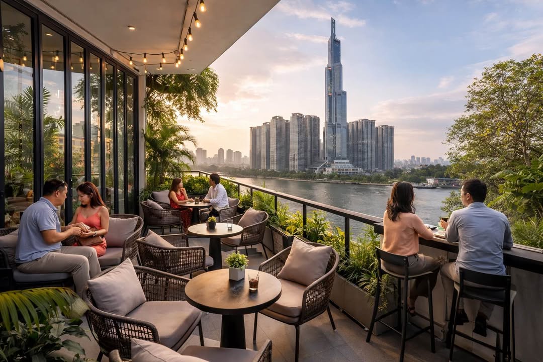 Cho thuê mặt bằng Cafe/nhà hàng Thảo Điền 176m² giá 55 triệu - Setup sẵn sàng vào hoạt động!